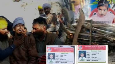 Punjab: School van that caught fire, killing 4 kids,