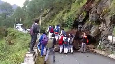 In Uttarakhand, the fallen mountains again 