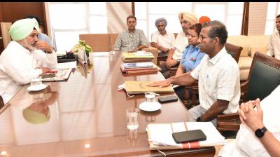 Chetan Singh Jauramajra asks officials to expedite process for repair & maintenance of Sainik School Kapurthala