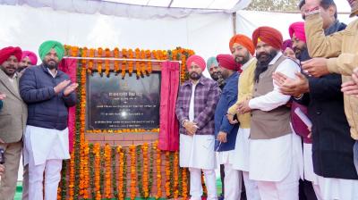 CM Channi  laid the foundation stone of High Level Bridge on Haripur Nala