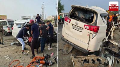  Truck hits car, 7 killed