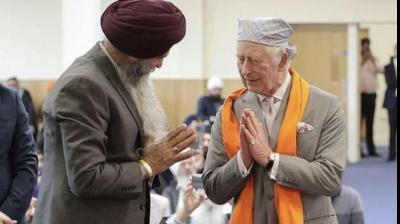 King Charles was very impressed by the Sikh community who were ready to help everyone during the visit to the Guru Ghar