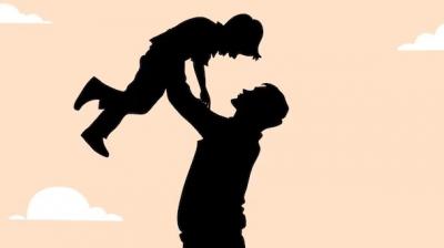 Both father and son hugged each other and they broke down into tears