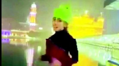  The girl danced in the Darbar Sahib and posted the video on social media.