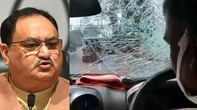 J P Nadda’s convoy attacked in Bengal