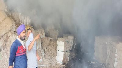  Terrible fire in yarn factory, loss of lakhs