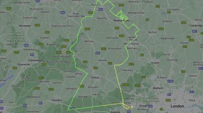 Pilot Amal Laharlid gave a unique tribute to Queen Elizabeth-II