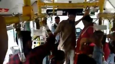 Jaipur bus driver flogs woman