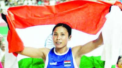 Sarita won the bronze medal in the Poland Boxing Tournament