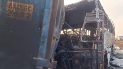 ਬੱਸ ਅਤੇ ਟਰੱਕ ਦੀ ਤਸਵੀਰ 