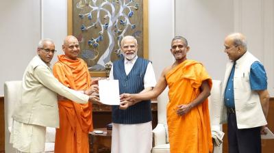 PM Modi invited to install Lord Ram's idol at Ayodhya temple