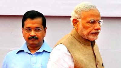 Modi with Kejriwal