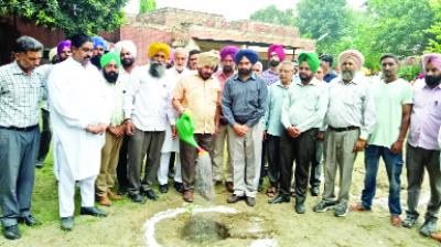 Sadhu Singh Dharamsot Planting plants in the Powercom Grid 