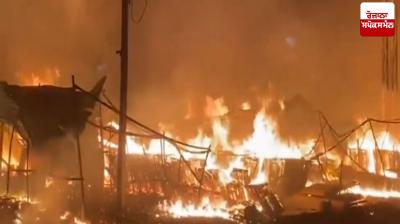 12 shops gutted in massive fire in Telangana