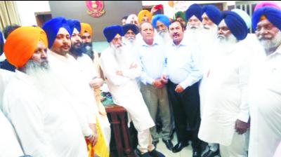 Akali Dal Leaders During Protest 
