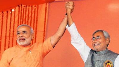 Narender Modi and NItish Kumar