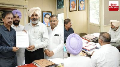 Finance Minister Harpal Cheema submitted the demand letter to the Election Commission