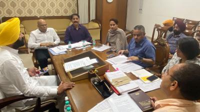 Review Meeting of Transportation Department 