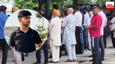 Sister ties Rakhi and decorates brother who arrived from Moscow in coffin