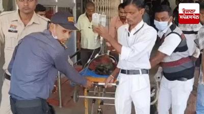 Farmer Manbodh Ganda, upset over not selling paddy, slits his throat with a blade