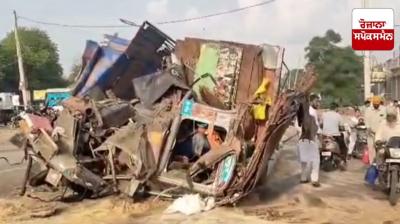 Tragic road accident on Sunam-Bathinda overbridge