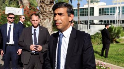 British Prime Minister Rishi Sunak slams 'horrific' attacks on visit to Israel