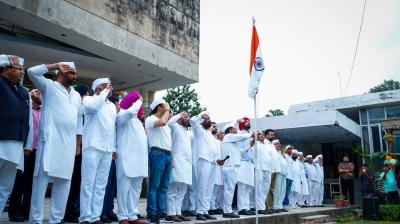 Punjab Congress celebrate Independence Day at Congress Bhawan