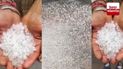 Heavy hailstorm hits Sanaur, Patiala