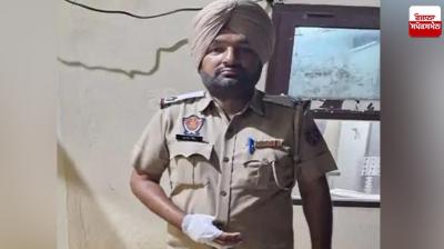  A policeman posted at a check post in Ludhiana was hit: ASI injured, two arrested