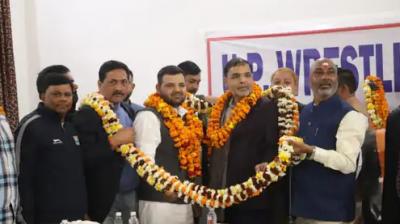 Brij Bhushan Sharan's son Karan Bhushan was made the president of the UP Wrestling Association News in punjabi 