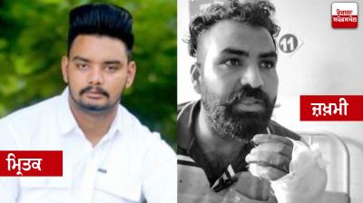 ਮ੍ਰਿਤਕ ਦੀ ਫਾਈਲ ਫੋਟੋ, ਜ਼ਖਮੀ ਵਿਅਕਤੀ ਘਟਨਾ ਦੀ ਜਾਣਕਾਰੀ ਦਿੰਦਾ ਹੋਇਆ 