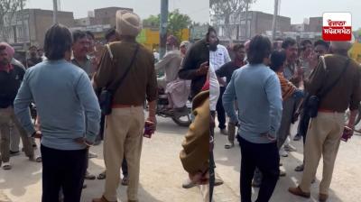 ਅਬੋਹਰ ਦੇ ਮਲੋਟ ਚੌਕ 'ਤੇ ਟ੍ਰੈਫਿਕ ਪੁਲਿਸ ਅਤੇ ਗਲੀ ਵਿਕਰੇਤਾਵਾਂ ਵਿਚਕਾਰ ਝੜਪ