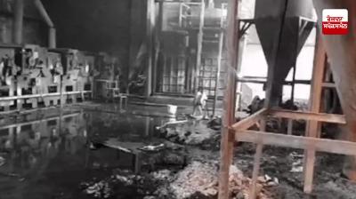 A terrible fire broke out in a yarn factory in Haryana