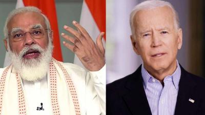 PM Narendra Modi and US President Joe Biden