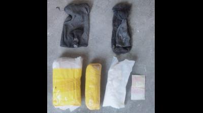 Heroin and Currency note recovered 