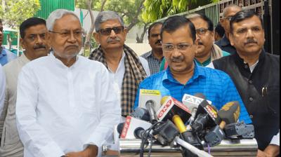 Bihar Chief Minister Nitish Kumar met Arvind Kejriwal in Delhi