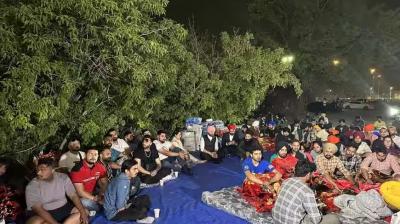 everal Indian students have been on an "indefinite sit-in" protest at Airport Road of Mississauga (file)