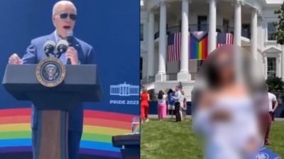 On Camera: Trans-Influencer Goes Topless In Front Of Biden At White House's Pride Month Celebration