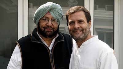 Rahul Gandhi and Amarinder Singh