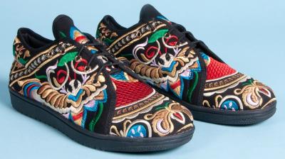 Try These Trendy Embroidered Sneakers