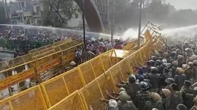 demonstration of employees over OPS