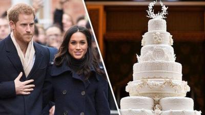 Royal wedding cake of prince harry & meghan markle!!