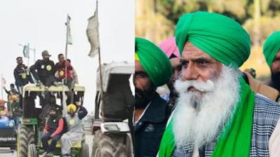 Farmers tractor march