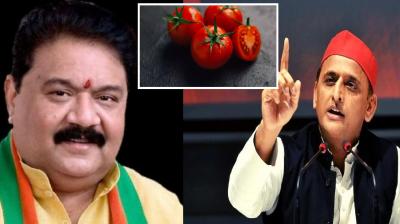  UP on tomato In the political war, SP And BJP leaders shot verbal arrows at each other