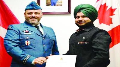 Punjabi Sikh youth enlisted in Canadian army