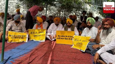 4 Cabinet Ministers and AAP MLAs join day and night vigil at Nangal to protect state's waters