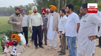 MLA Kuldeep Singh Dhaliwal, who reached near Ravi River, gave instructions to the officials