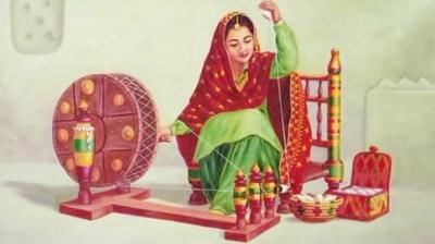 ਪੰਜਾਬੀ ਸਭਿਆਚਾਰ ਦਾ ਅਨਿਖੜਵਾਂ ਅੰਗ ਸੀ ਚਰਖ਼ਾ Charkha was an integral part of Punjabi culture