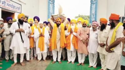 Nagar Kirtan reached Gurdwara Ber Sahib