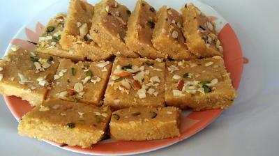 Sesame Besan Barfi